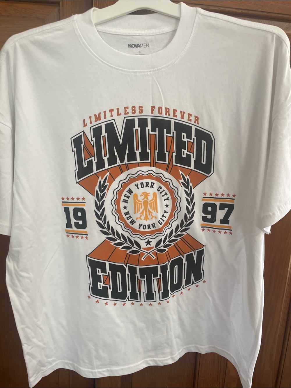 White "Limited Edition" Graphic Tee New York City 1997 NWOT Sz. L NovaMen